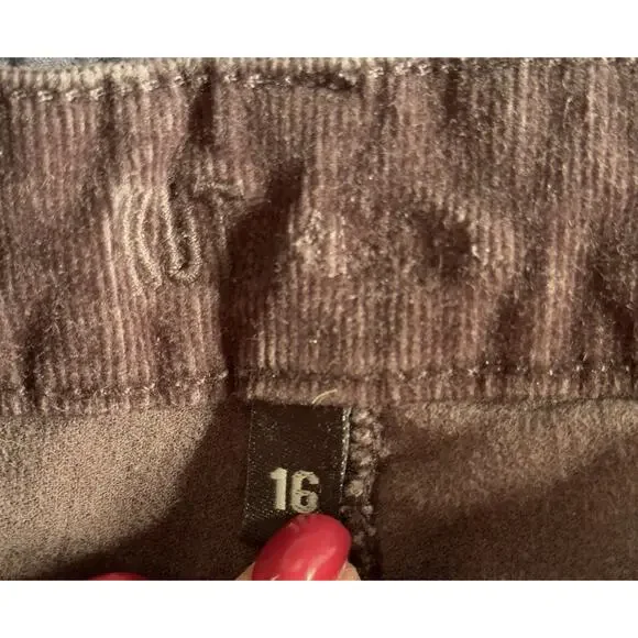 Kut from the Kloth Gray Diana Skinny Corduroy Jeans Size 16 EUC - Picture 3 of 10